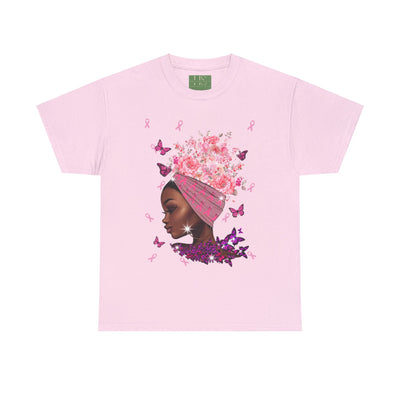 Beautiful hope Breast cancer  Unisex Heavy Cotton Tee