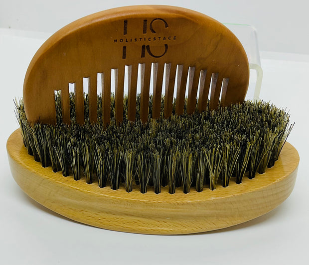 Beard Wood Brush & Comb set